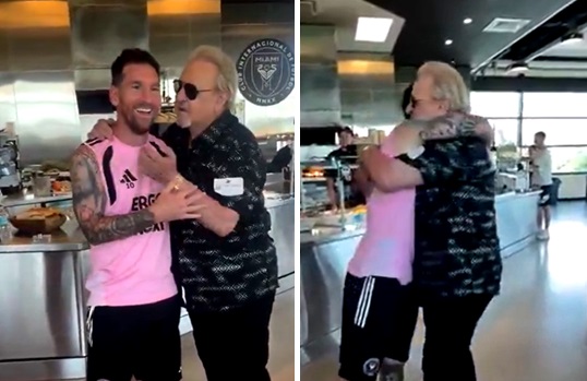 El emotivo encuentro entre Messi y Carlos Villagrán, el inolvidable Quico de El Chavo del 8